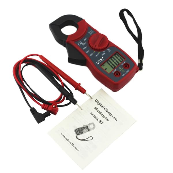 Digitalt testverktyg för mätutrustning, digital multimeter, elektroniskt mätinstrument, multitester, röd