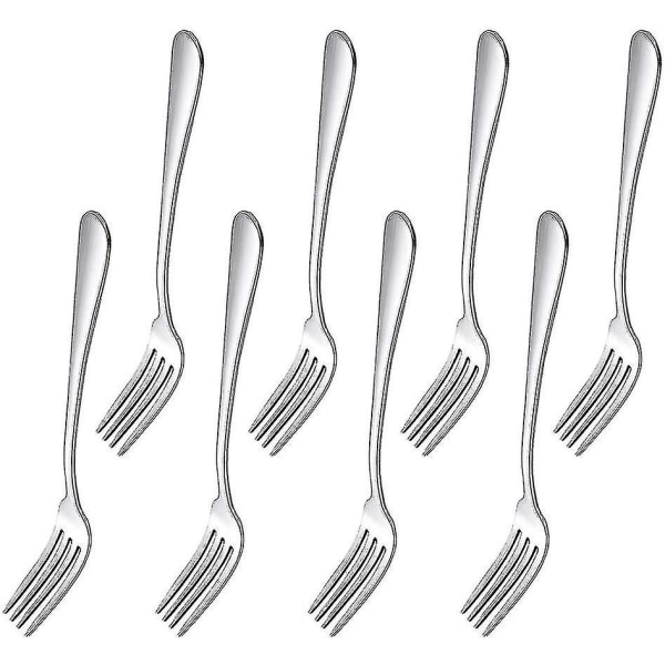 1# 20,5 cm Rustfritt Stål Gaffel For Biff Kjøtt Salat. Ingen Oppvaskmaskin Skader. 8