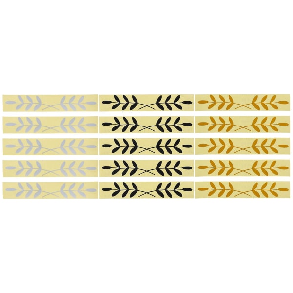 15 st Alfabetsklistermärken Brevlådadekoration Brev Farmhouse Reflekterande dekaler Märkningsklistermärken Blandad färg22,5x3,9x0,1cm Assorted Color 22.5x3.9x0.1cm