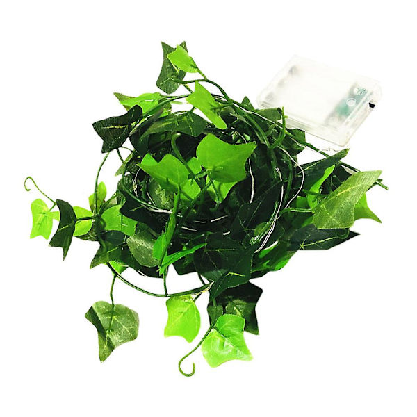 1 Set Ivy Lamp String Grön Bladslinga Rattanlampa Trädgård Dekorativ Lampa (grön)Grön200X5CM