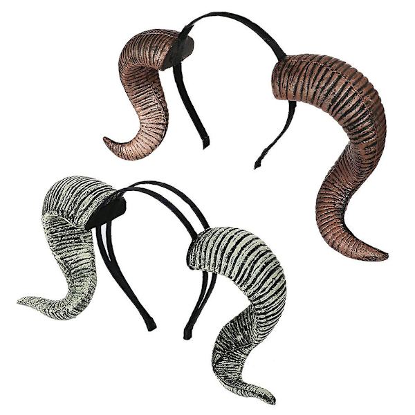 2 stk. Hårbånd til kvinder Halloween Kostume Pandebånd Halloween Party Favor Gaver Djævelører PandebåndAsso