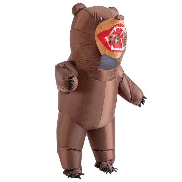 Creations oppblåsbart kostyme for hele kroppen Bear Air Blow-up Deluxe Halloween-kostyme - Voksen One Size（150-190 cm）