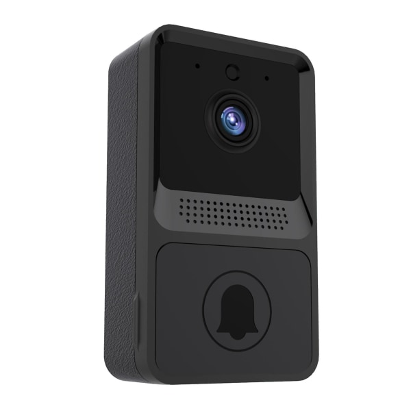 Smart Trådlös Dörrklocka Wifi Hd Kamera Video Telefon Intercom Smart Säkerhet IntercomSvart