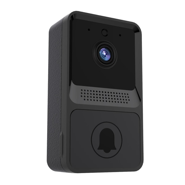 Smart trådløs ringeklokke Wifi Hd-kamera Videotelefon Intercom Smart Security IntercomSvart Black