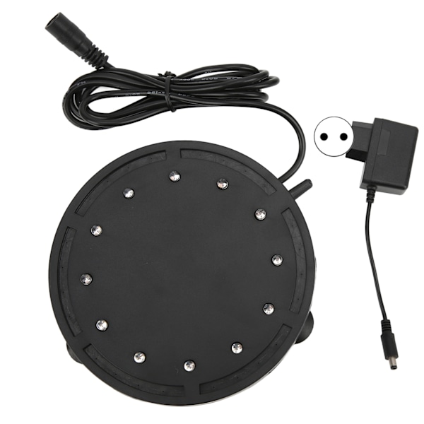 Q12 Akvarium Boblelampe Fisketank Landskabsbelysning LED Dykkerlampe Iltberigelsesplade 100‑240V EU-stik