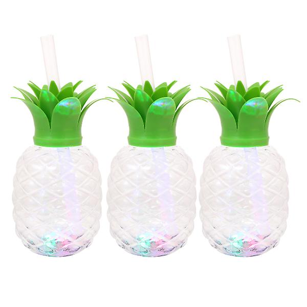 Kopper Lopp Kids Vinbeger Lysende Drikk Ananas Drikkkopp Frukt Smoothie KopperTransparent9X9X1 Transparent 9X9X17.5CM