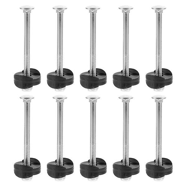 10 Set Professionella Trampolin Skruvar Trampolindelar Fästskruvar Silver 7.6X1.2X1.2CM