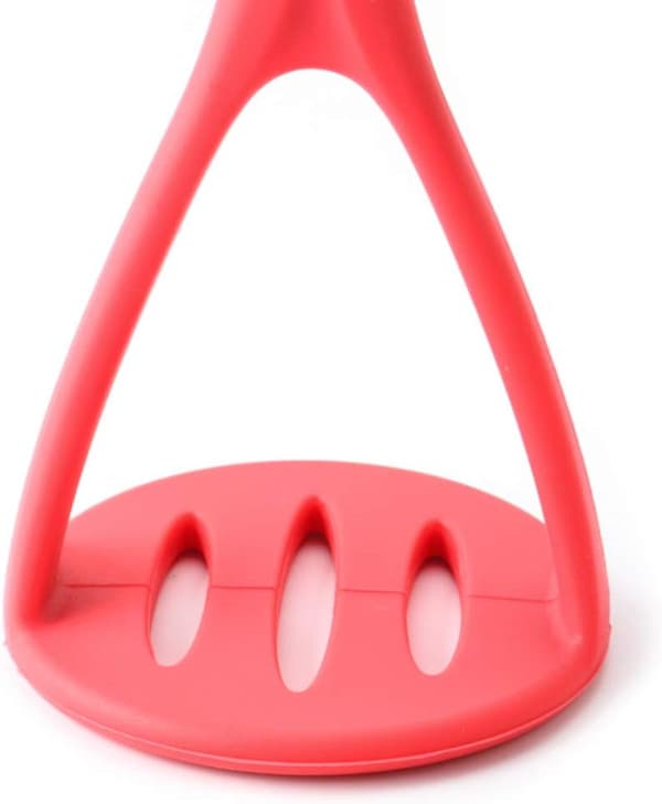 Potatispress med non-stick handtag (röd)
