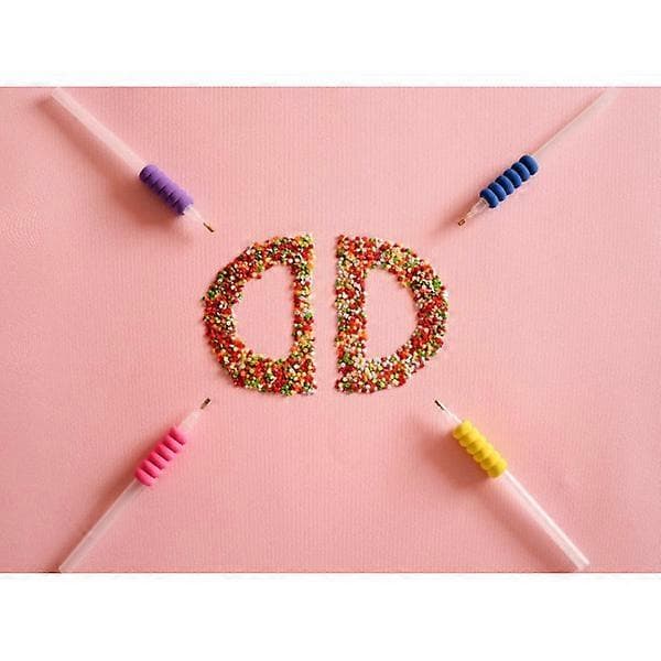 Diamond Pack Diamantmaleri, hvid, One Size