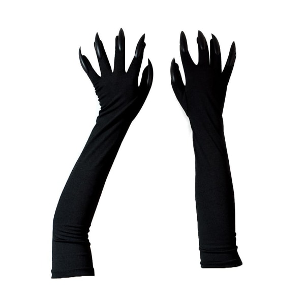 Devil Ghost Witch Finger Gloves Dress Up hansker Cosplay Party Skrekk Utsøkt rekvisitterSort