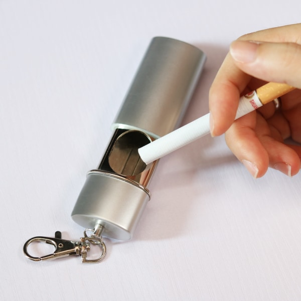 Askfat för cigaretter Portable pocket askfat - paket med 4 Premium brandsäker metall Luktsäker Cool resaskfat med
