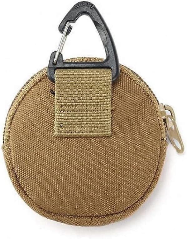 2 st Små Molle-fickor Midjeväskor Rund Militär Verktygsficka Multifunktionella Utomhusfickor för Camping