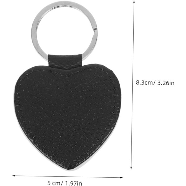 Advanced Heat Transfer Keychains, Lychee Pattern PU Leather Keychains, Stylish DIY Accessory