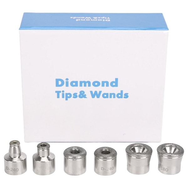 Ansiktsstav Dermabrasionsersättning Skönhetsverktyg Diamantspetsar Diamantmikroskopiskt snidningstillbehör Vit9,5x8,5cm White 9.5x8.5cm