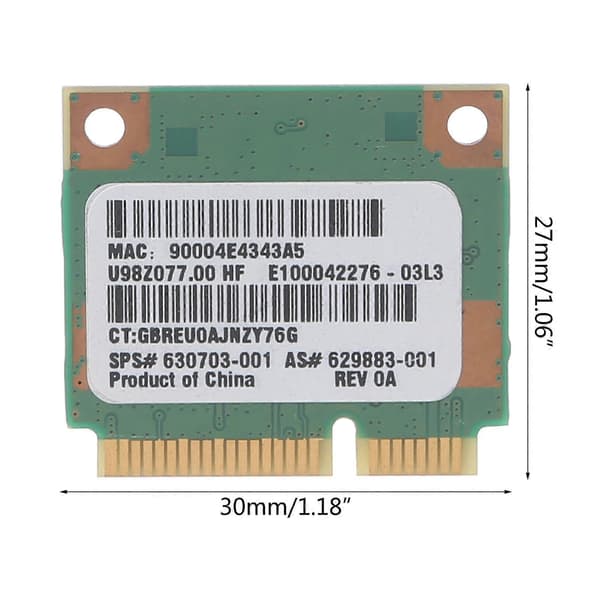 Ralink Replacement for Laptop 630703-001 RT5390 Half Mini Pcie WLAN Card
