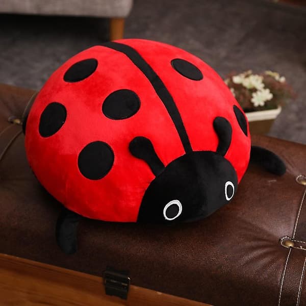 Cute Beetle Seven-Spotted Ladybug Simulation Plush Toy Doll Pillow Doll Children's Birthday Gift