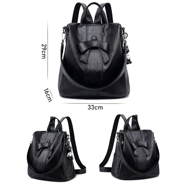 Women's Waterproof Leather Backpack Shoulder Bag Travel Backpack