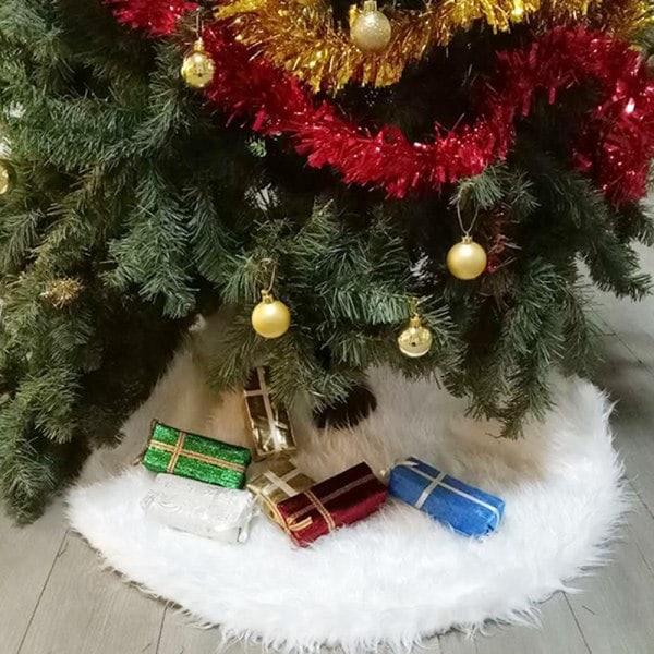 Joulukuusen pehmokangasjalkakoriste hyvään joulujuhlaan 78cm