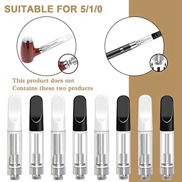 20 stk Tomme Opbevaringskassetter Kompatibel med 1,0 ml Glaskeramik Let at Fylde