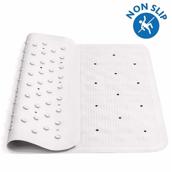 Anti-Skrid Sikkerhedsdusjmatte Med 145 Sugkopper - 21.7x21.7in (55x55cm) - Skimmelresistent - Anti-Skrid Gummibadematte Til Indvendig Brug I Brusebad Eller Badekar Med Dr