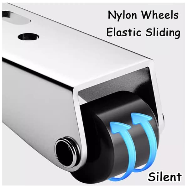 23mm Mini Rollers, Nylon Roller Bearings Directional Rollers, Top Plate Fixed Roller, Galvanized Bracket, Suitable for Bed Drawer, Furniture