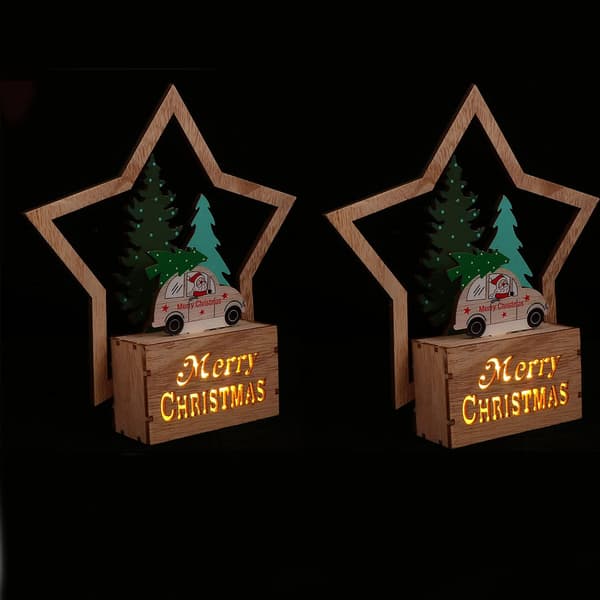 Julbordslampa Jultomte Älgmönster