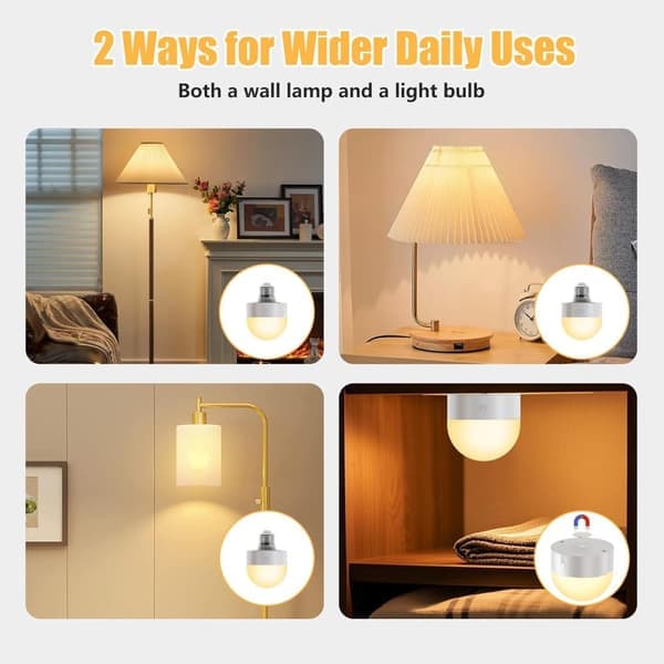 Rechargeable Light Bulb - E27 Rechargeable Light Bulb with Remote Control