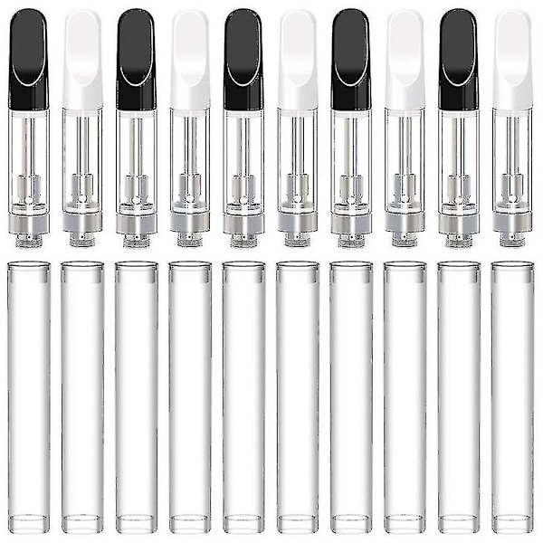 10 stk. Tomme oppbevaringspatroner for 1,0 ml glasskeramikk, enkle å fylle