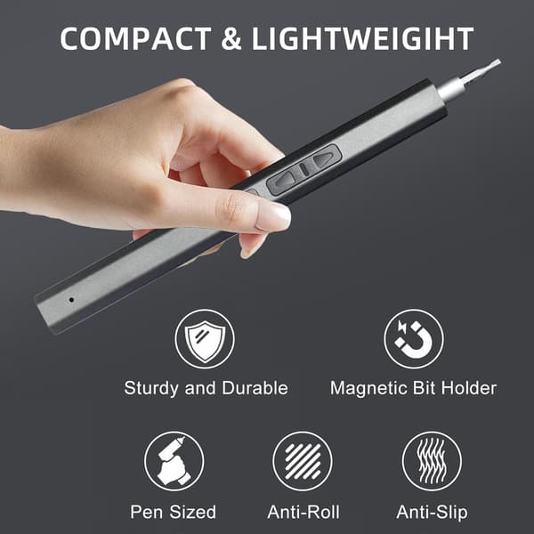66-i-1 Mini Electric Screwdriver Set Rechargeable Electric Screwdriver with 2 Torque Settings and Retractable Magnetic Case Precision