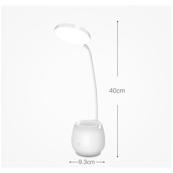 Multifunktionel LED-penholder bordlampe studerende soveværelse touch touch skrivebord øjenbeskyttelse LED USB