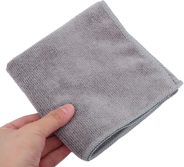 12 stk. grå mikrofiber bilvaskehåndklæder tykke absorberende rengøringsklude