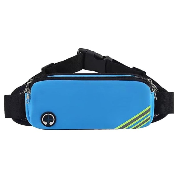 Waist Belt Bag Ultralight Reflective Waist Pack Phone Holder Trailing RunningBlue