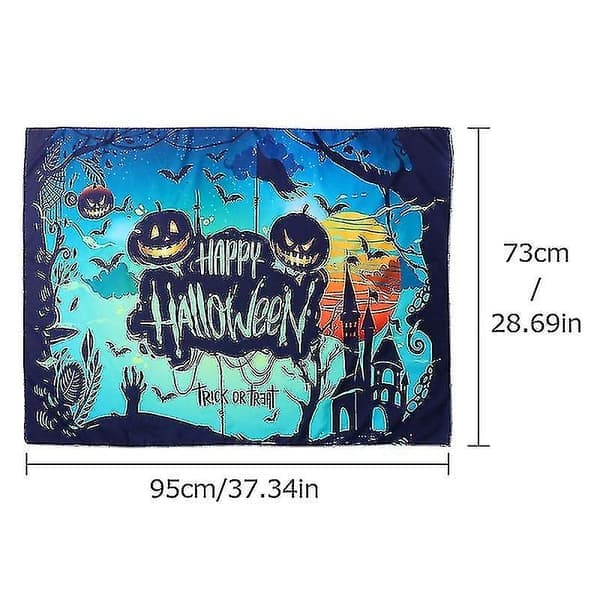 pc Halloween baggrundsstof til Halloween-dekorationer-h