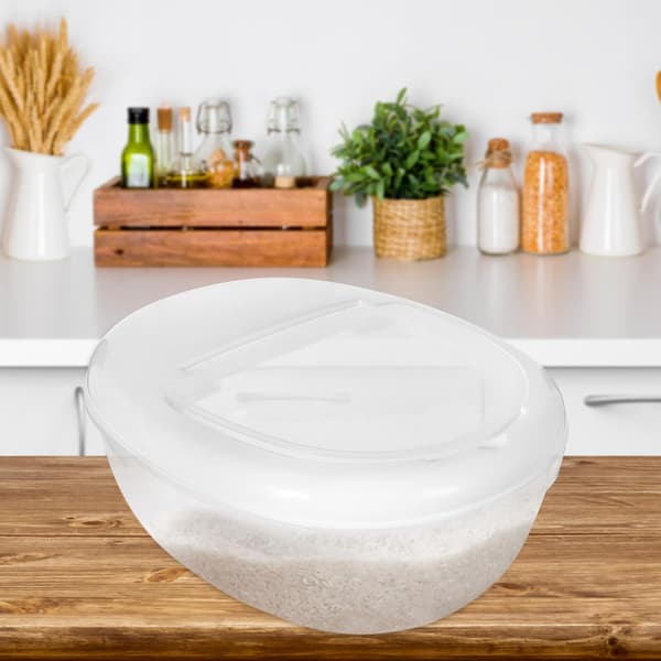 5 kg Large Grain Storage Container Rice Dispenser 5 kg Capacity PP Material Airtight Design