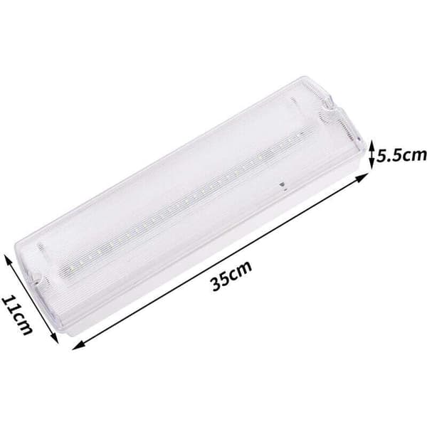 Standalone Emergency Lighting Unit, 3 Hours Illumination, IP65, 200 Lumens, 6500K, 27 LEDs