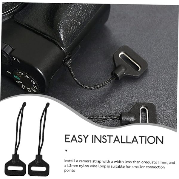 Neck Strap Buckle Adapter Set for Slim Straps Mm Camera Split Ring Connector