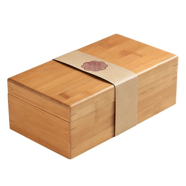 1 stk højkvalitets teæske bambus teholder træ tebladsbeholder (khaki) Khaki24.5X13.5CM Khaki 24.5X13.5CM