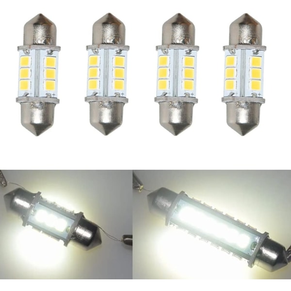 Marine LED udskiftnings pære Bådslys Pærer Volt 31 mm Pærer til Bådsnavigation Lys Bådsanker Lys Dæk 4 stk