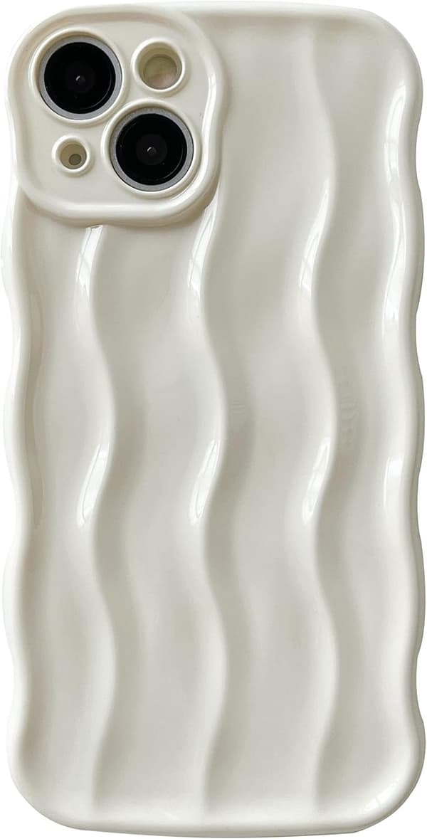 Water Ripple Pattern Wavy Frame Soft Compatible with iPhone 13 Case
