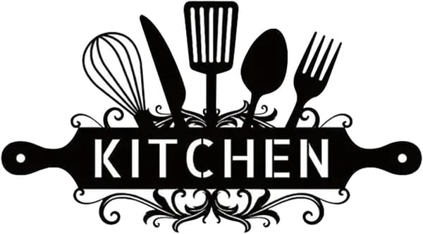 Rustic Metal Wall Decor - Decorative Kitchen Plates, Sculptures, and Hanging Wall Sign