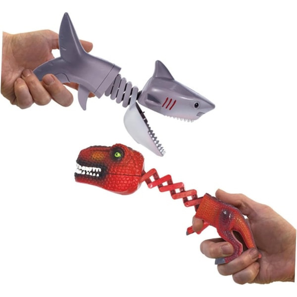 1 stk leketøy for barn Klippleker Hai Morsomt Dyrefestival Dukke Dinosaur Påskespøk Bryllupsfest Triks Fangst Moro Grå Robot Pr