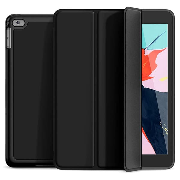 Trifold-etui med stativ til iPad 9.7\" 2017 / 2018 - Sort