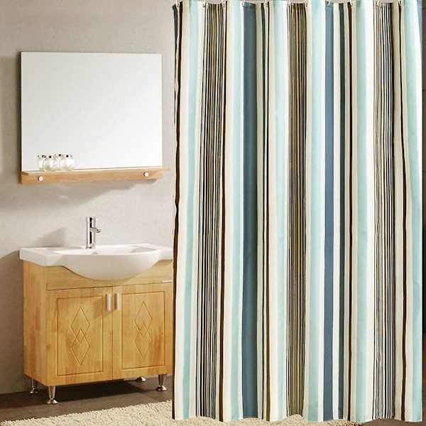 Duschdraperi 200 x 240 cm (B x H), Anti-Mögel, Antibakteriell, Vattenavvisande Duschdraperier, Foder, Mjuk Polyestertyg, Badkar