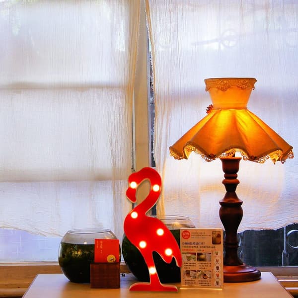 Flamingo LED-lampe Rosa Nattlampe Romantisk Batteri