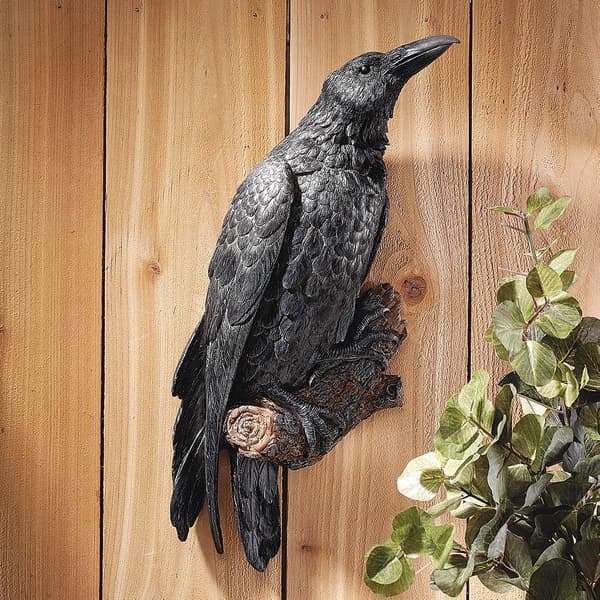Design The Raven's Perch Gotisk Veggskulptur, Enkel
