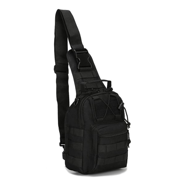 Menn Tactical-ryggsekk Outdoor Chest Pack Skulder Sling Bag Praktisk Sport BagBlack