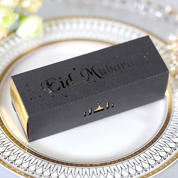 100 stk Godteriboks Ramadan Sjokolade Gaveboks Bronse