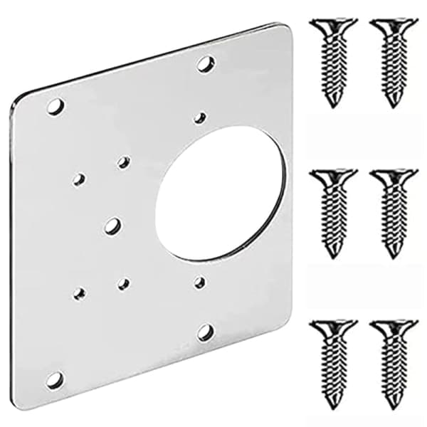 Reparasjonsplate for hengsel 9x9 cm rustfritt stål 2-pakning