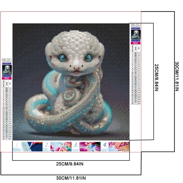 30 x 30 cm, DIY diamantmaleri, billeder, krystal