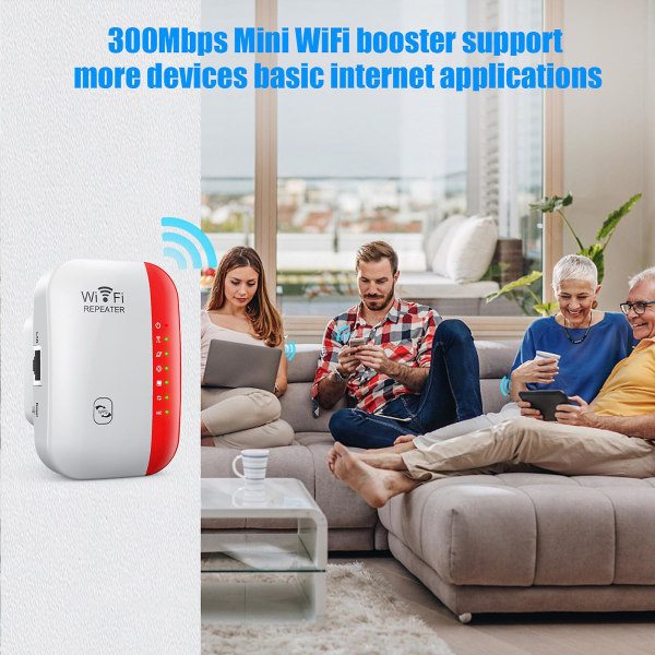 300mbps Mini Wifi Booster SupportFler enheter Grundläggande internetapplikationerRedEU Red EU